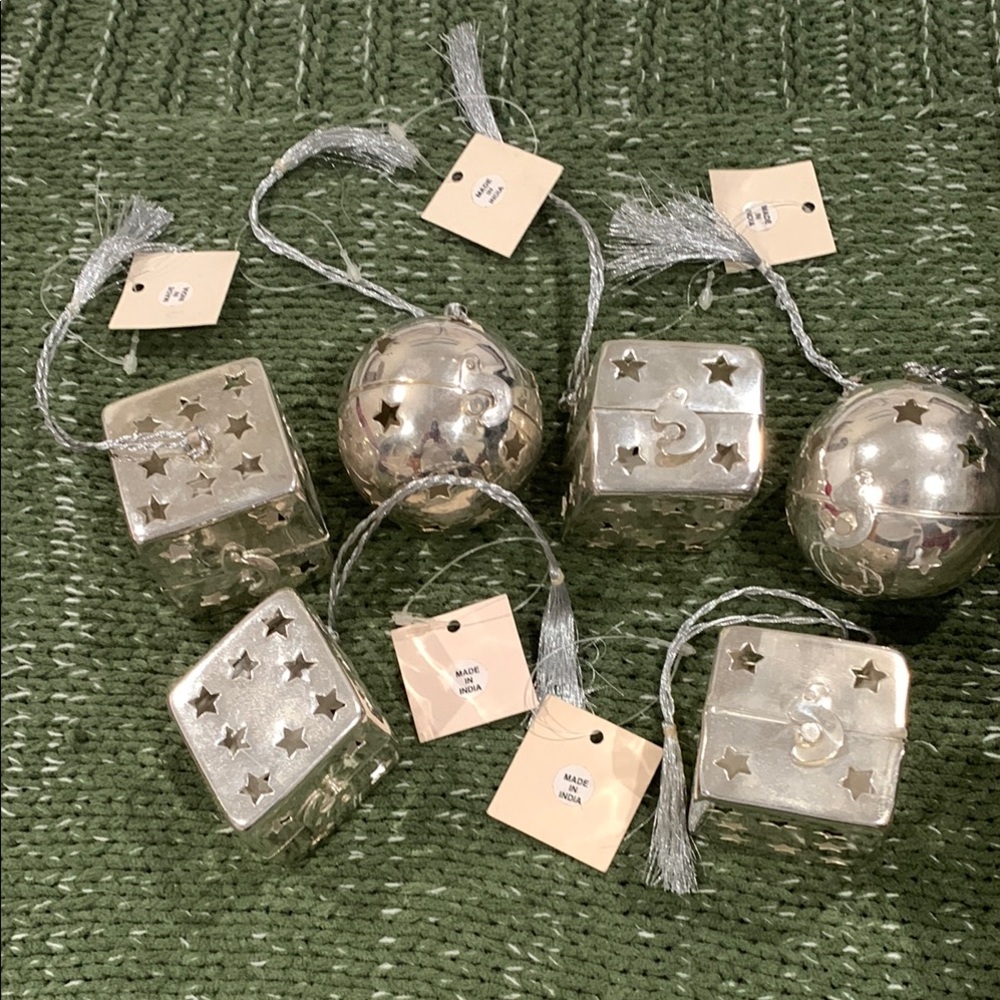 Silver Christmas Ornaments